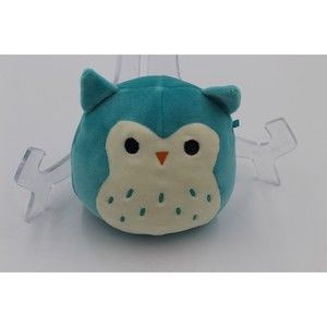 Squishmallows Winston Owl Teal Blue Plush Stuffed Toy Kellytoy 5" 2019